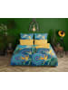 Hip Satijnen beddengoedset blauw/geel