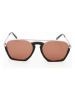Karl Lagerfeld Herren-Sonnenbrille in Silber/ Schwarz
