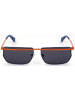 Guess Męskie okulary przeciwsłoneczne w kolorze pomarańczowo-granatowo-czarnym