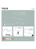 Tiger Doucherek "2-Store" zwart - (B)24,9 x (H)15,7 x (D)10,8 cm