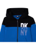 DKNY Sweatjacke in Blau/ Schwarz