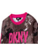 DKNY Kleid in Hellbraun/ Pink