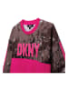 DKNY Bluza w kolorze brązowo-różowym