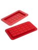 Dr. Oetker 2-delige set: siliconen chocoladevormen rood - 2x 2 stuks