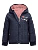 Killtec Wende-Funktionsjacke in Dunkelblau/ Rosa