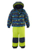 Killtec 2-delige ski-/snowboardoutfit donkerblauw/neongroen