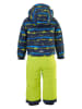 Killtec 2-delige ski-/snowboardoutfit donkerblauw/neongroen