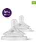 Philips Avent 2er-Set: Sauger "Natural Response" in Transparent - ab 1 Monat