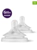 Philips Avent 2er-Set: Sauger "Natural Response" in Transparent - ab 6 Monaten