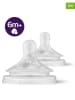 Philips Avent 2er-Set: Sauger "Natural Response" in Transparent - ab 6 Monaten