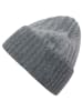 Zwillingsherz Kaschmir-Beanie in Grau