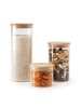 Sauter 3-delige set: vershouddozen naturel/transparant