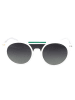 Polaroid Herren-Sonnenbrille in Weiß-Grün/ Schwarz
