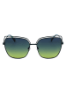 Polaroid Damskie okulary przeciwsłoneczne w kolorze zielono-niebieskim