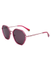 Polaroid Damskie okulary przeciwsłoneczne w kolorze czerwono-różowym