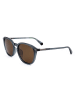 Polaroid Męskie okulary przeciwsłoneczne w kolorze brązowo-szarym