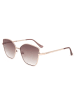 Calvin Klein Damen-Sonnenbrille in Rosegold/ Braun