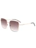 Calvin Klein Damen-Sonnenbrille in Rosegold/ Braun
