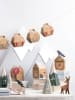 folia PAPER Adventskalender-Bastelset "Village in the snow" in Hellbraun