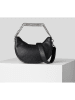 Karl Lagerfeld Leren schoudertas zwart - (B)18 x (H)25 x (D)11 cm