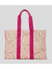 Karl Lagerfeld Shopper beige/roze - (B)32 x (H)44 x (D)14 cm
