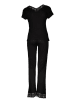 LASCANA Pyjama in Schwarz