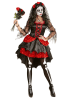 Carnival Party 2-delig kostuum "BRUID DIA DE LOS MUERTOS" zwart/rood