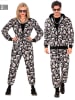 Carnival Party 2-delig kostuum "PARTY FASHION TRAININGSPAK MET DOODSKOPPEN" zwart/meerkleurig
