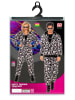 Carnival Party 2-delig kostuum "PARTY FASHION TRAININGSPAK MET DOODSKOPPEN" zwart/meerkleurig