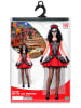 Carnival Party 3-delig kostuum "MUJER DIA DE LOS MUERTOS" rood/meerkleurig