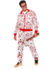 Widmann 2-delig kostuum "BLOEDBAD PARTY FASHION TRAININGSPAK" wit/rood