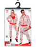 Widmann 2-delig kostuum "BLOEDBAD PARTY FASHION TRAININGSPAK" wit/rood