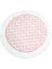 Emma+Noah Krabbeldecke "Sheer Boho" in Rosa/ Weiß - Ø 100 cm