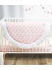 Emma+Noah Krabbeldecke "Sheer Boho" in Rosa/ Weiß - Ø 100 cm