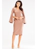 Awama Kleid in Beige