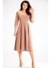 Awama Kleid in Beige