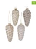 Boltze 4-delige set: decoratieve hangers "Aragon" goudkleurig - (H)12 cm