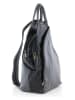 Lucca Baldi Skórzany plecak "Novara" w kolorze czarnym - 29 x 34 x 14 cm