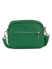 Lucca Baldi Skórzana torebka w kolorze zielonym - 22 x 18 x 9 cm