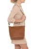 Lucca Baldi Leder-Schultertasche in Cognac - (B)33 x (H)25 x (T)14 cm