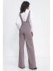 Nife Jumpsuit in Rot/ Weiß