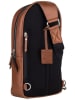 Burkely Leren schoudertas "Suburb Seth" cognac - (B)35 x (H)21 x (D)7 cm