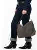 Burkely Leder-Schultertasche "Soul Sem" in Braun - (B)34 x (H)26 x (T)12 cm