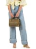 Burkely Leder-Henkeltasche "Icon Ivy" in Khaki - (B)19,5 x (H)25 x (T)11 cm