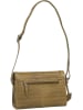 Burkely Leder-Umhängetasche "Icon Ivy" in Khaki - (B)25 x (H)18 x (T)8 cm