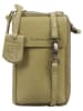 Burkely Leder-Handytasche "Just Jolie" in Grün - (B)10 x (H)17 x (T)4 cm