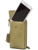 Burkely Leder-Handytasche "Just Jolie" in Grün - (B)10 x (H)17 x (T)4 cm