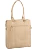 Burkely Leder-Henkeltasche "Casual Carly" in Beige - (B)33,5 x (H)39 x (T)12 cm