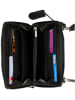 Burkely Leder-Handytasche "Casual Carly" in Schwarz - (B)20 x (H)11 x (T)3 cm
