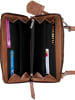Burkely Leder-Handytasche "Casual Carly" in Cognac - (B)20 x (H)11 x (T)3 cm